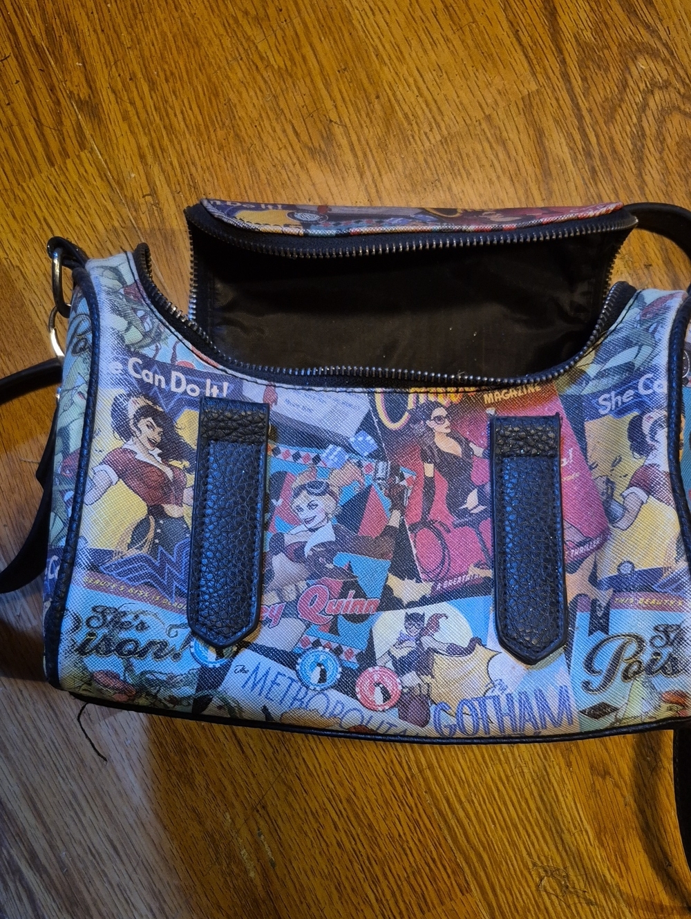 Women of Strength Graphic Crossbody Bag - Multicolor